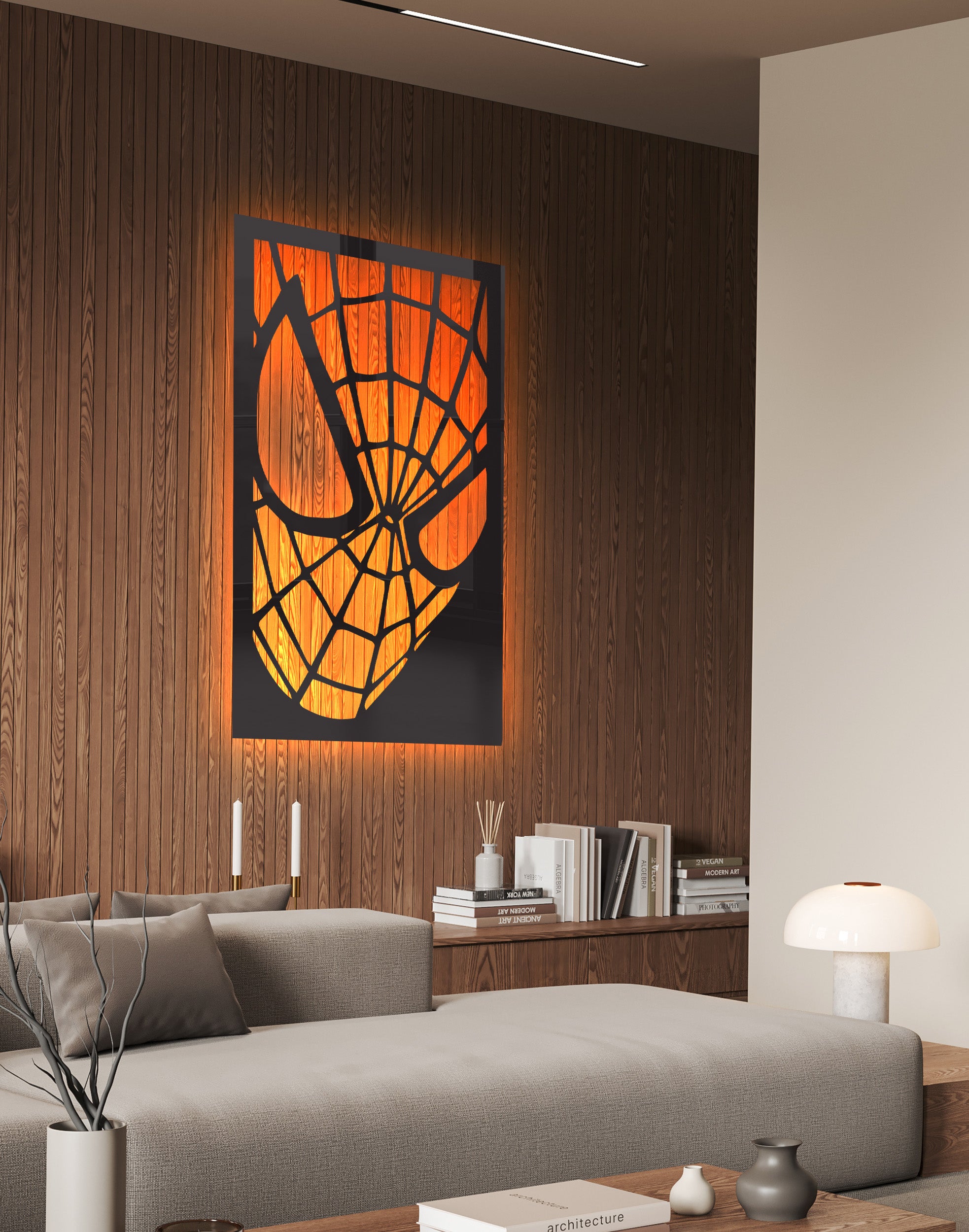 Spiderman frame silhouette – Premium Acrylic Wall Art