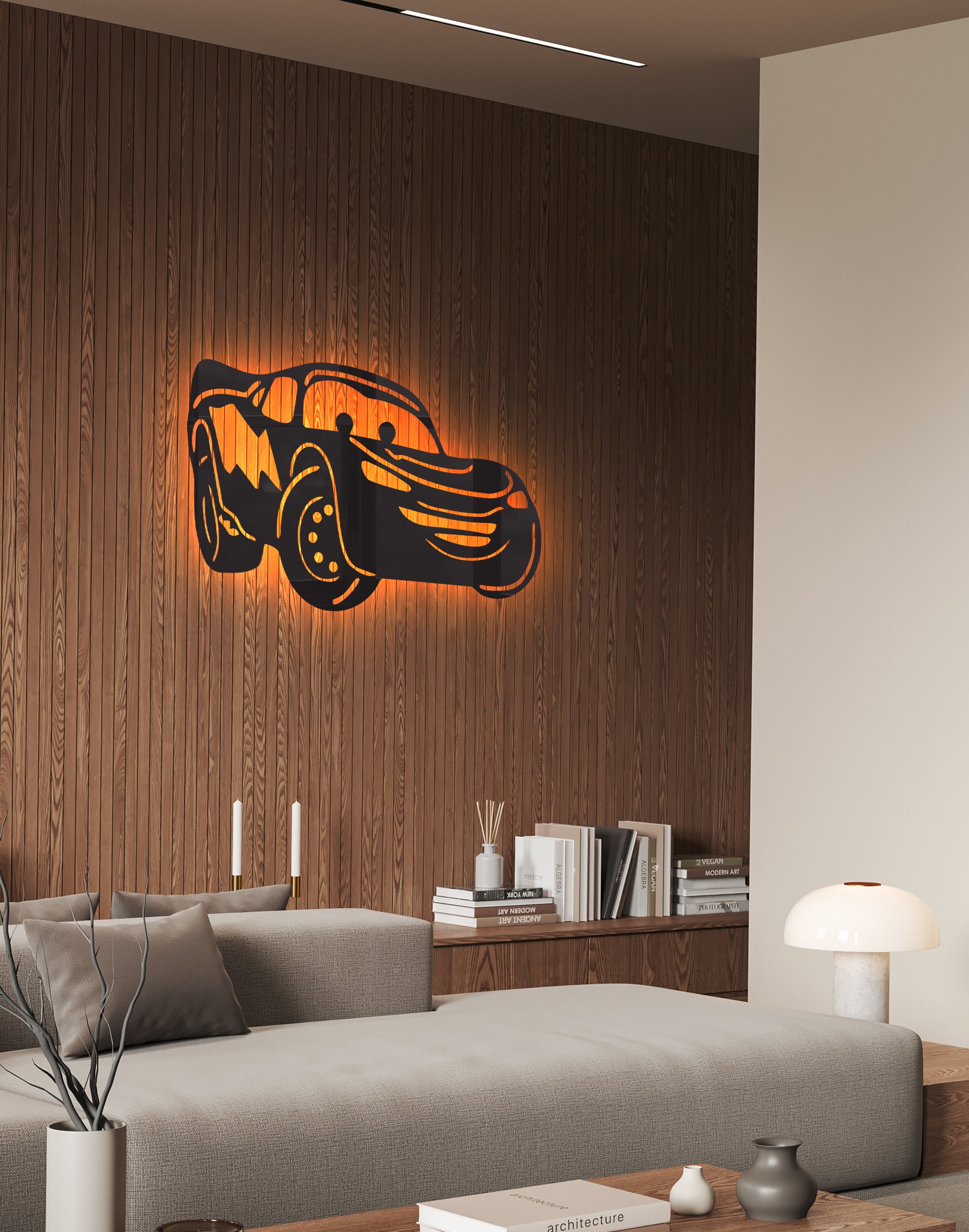 Vintage Car silhouette – Premium Acrylic Wall Art