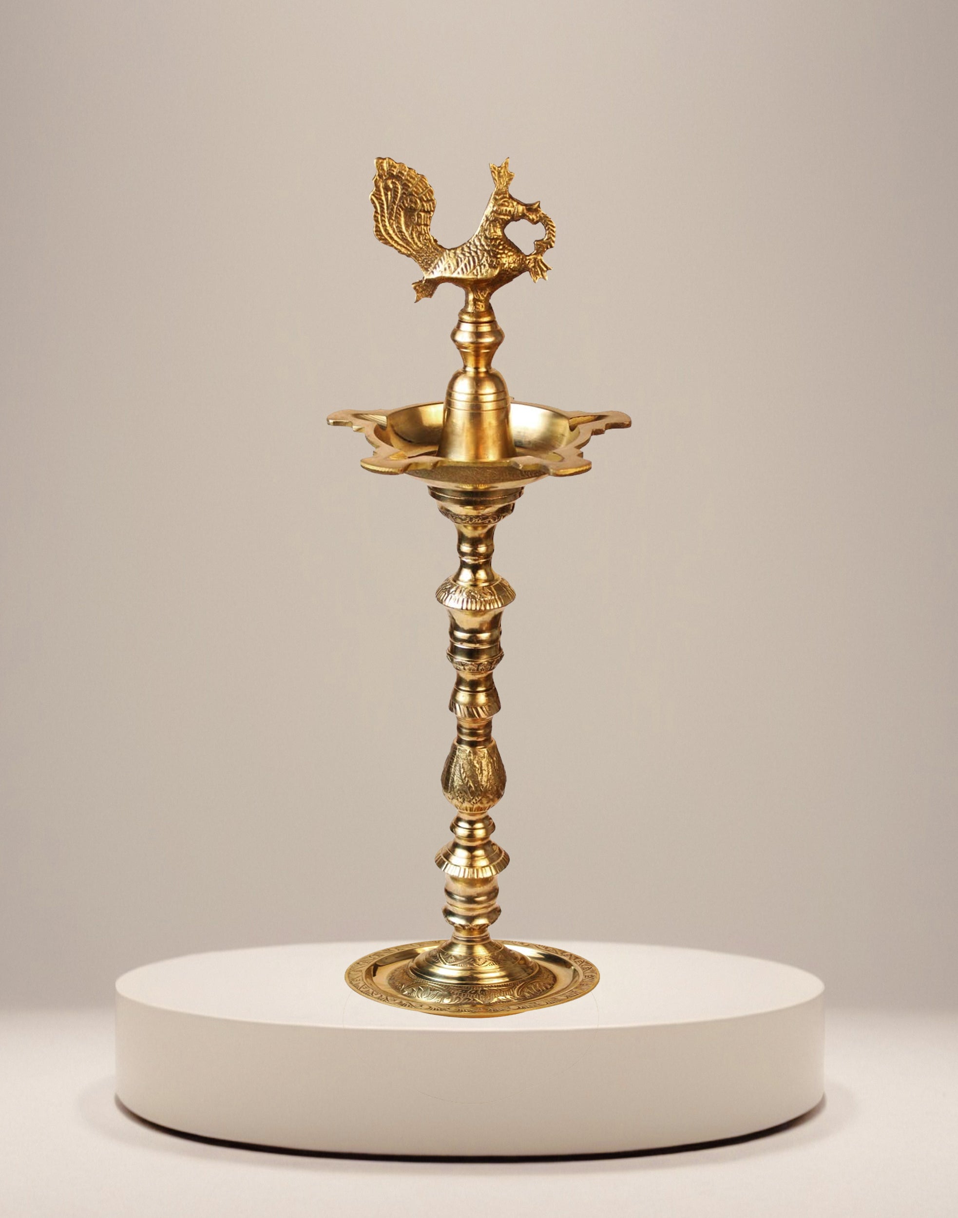 Brass Peacock Traditional Diya for Diwali