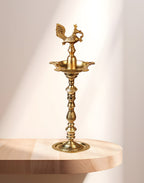 Brass Peacock Traditional Diya for Diwali