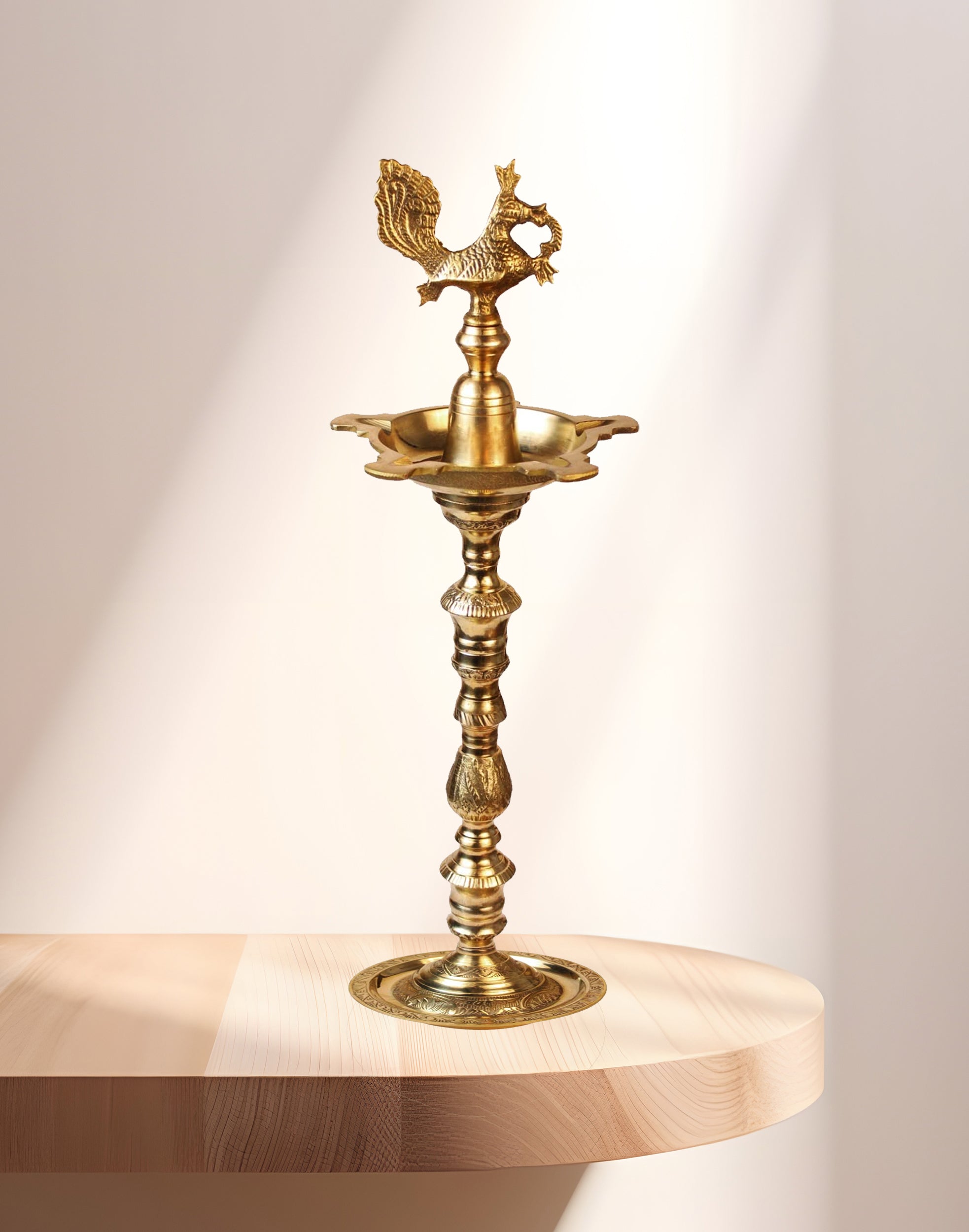 Brass Peacock Traditional Diya for Diwali