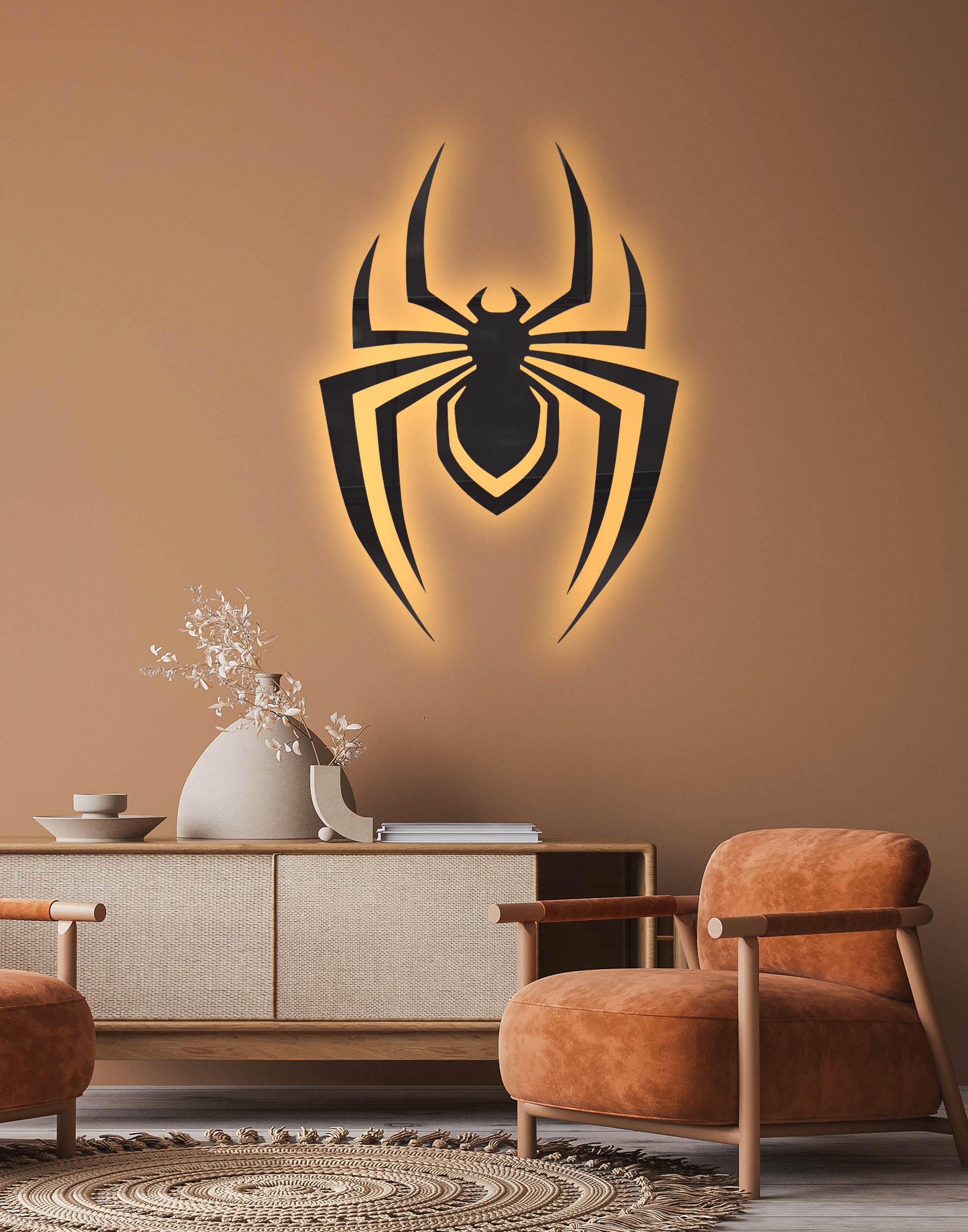Spider silhouette – Premium Acrylic Wall Art
