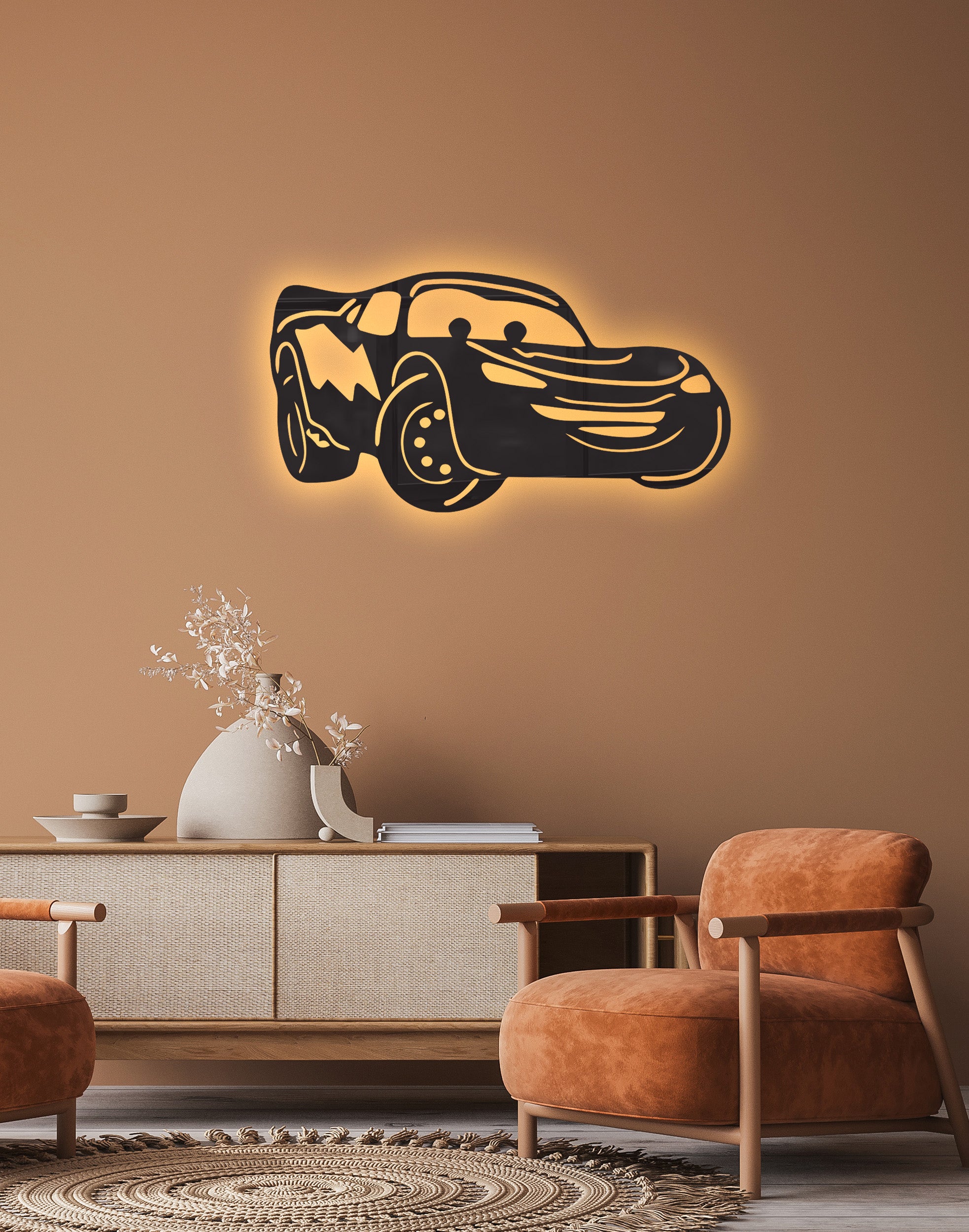 Vintage Car silhouette – Premium Acrylic Wall Art
