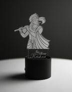 Divine Shri Krishna Acrylic LED Lamp - Warm White